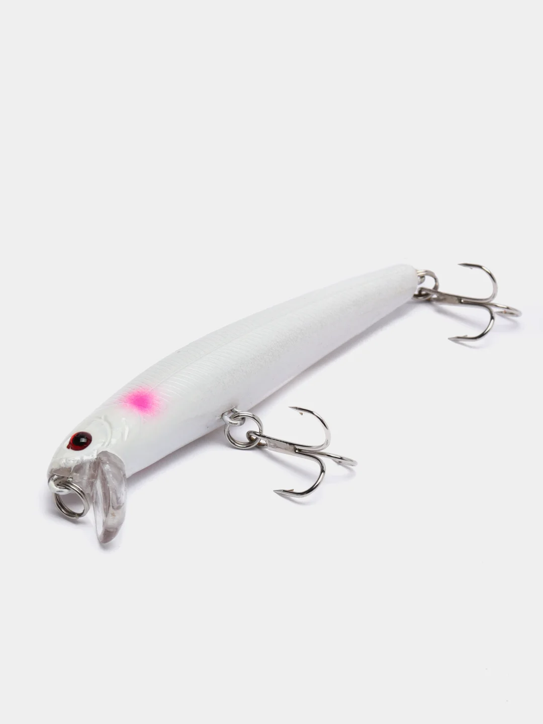 Белый воблер Минноу, "Жерех" / 6 color / 9.6cm / 9.8g / Имитирует оглшенную рыбку / Разловлен