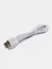Белый кабель для зарядки и обмена данными с выходом Typ-C, 1 метр