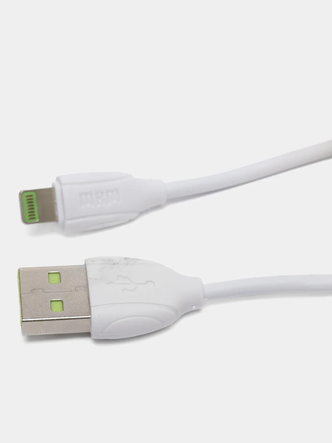 Белый кабель зарядный Lightning для зарядки iPhonе, 1 метр