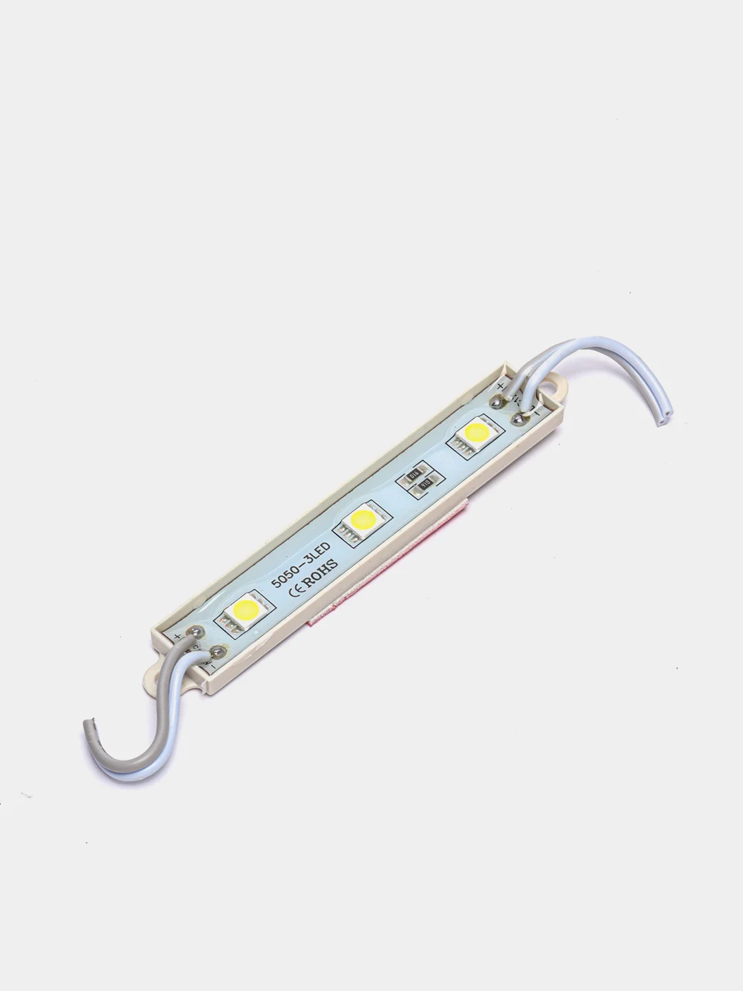Белый светодиодная подсветка салона, 3 LED, 9х1.1 см, 12 В, IP68, клейкая основа, свет белый