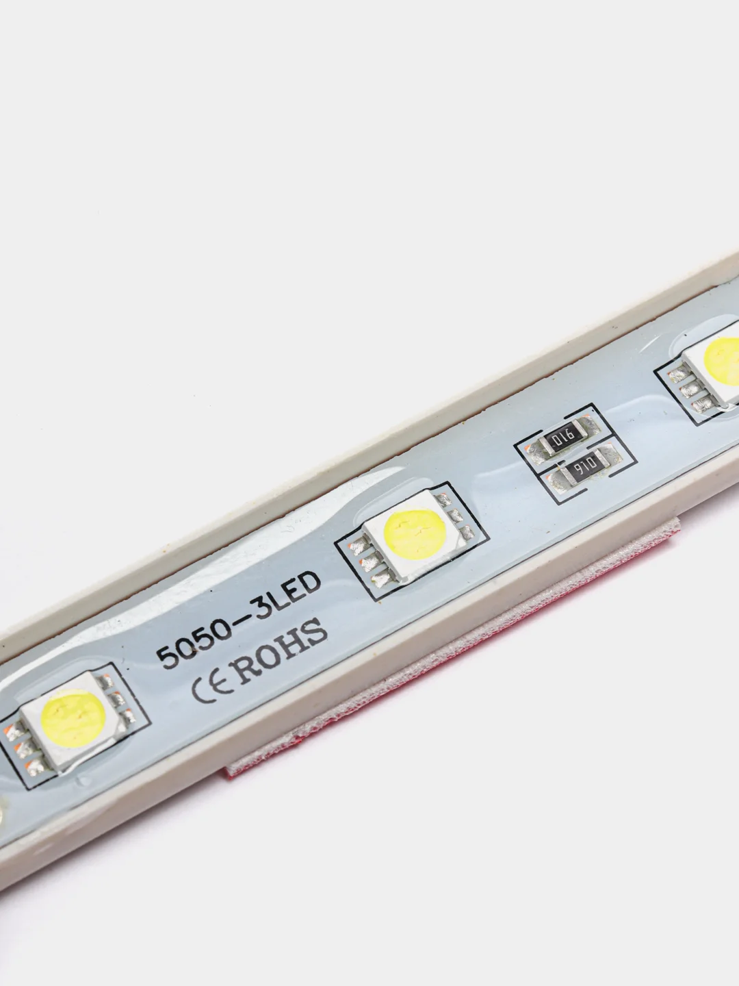 Белый светодиодная подсветка салона, 3 LED, 9х1.1 см, 12 В, IP68, клейкая основа, свет белый