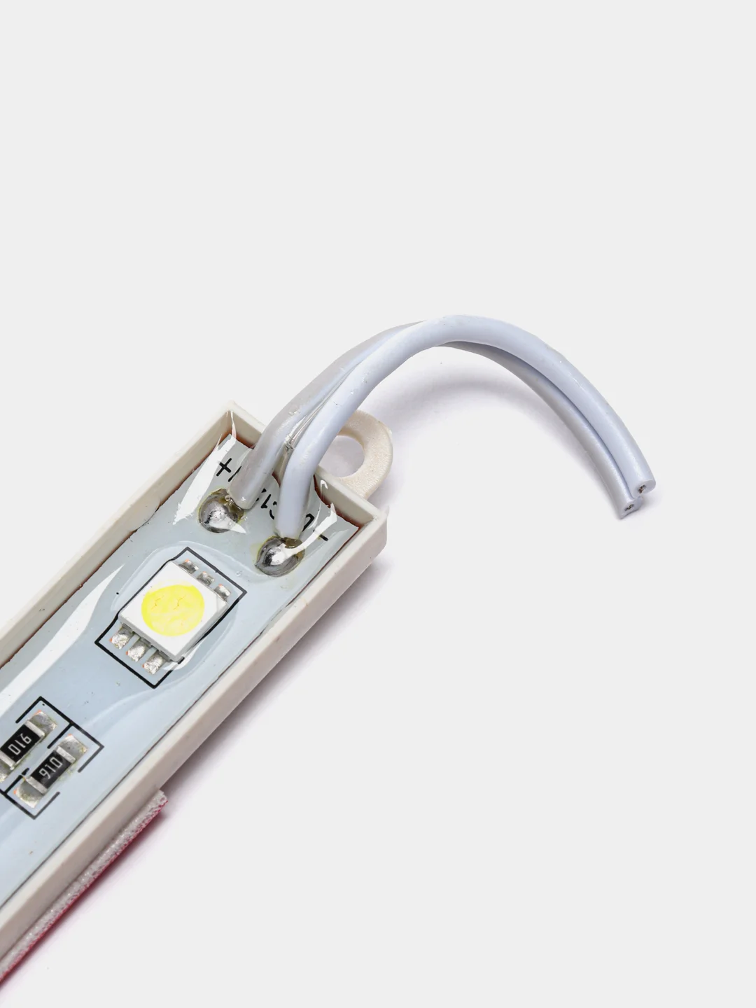 Белый светодиодная подсветка салона, 3 LED, 9х1.1 см, 12 В, IP68, клейкая основа, свет белый