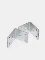 Серебряный уголок крепежный равносторонний 30*30*30 мм, металл оцинкованный, нержавеющий