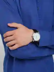 Хром мужские наручные часы на кожаном ремешке