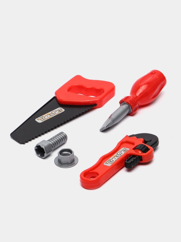 Набор инструментов для мальчиков Tool set, с пилой, 5 штук
