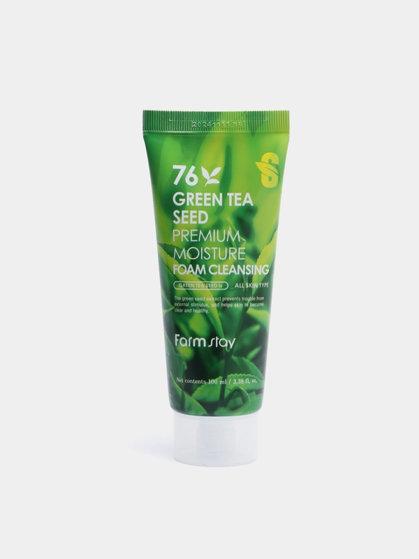 Увлажняющая пенка с семенами зеленого чая FarmStay Green Tea Seed Moisture Foam Cleansing