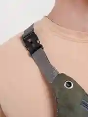 Зеленый мужская сумка поясная, текстиль