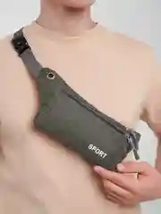 Мужская сумка поясная, текстиль