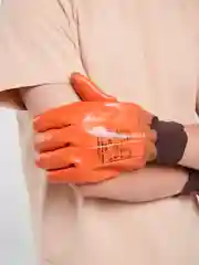 Горчичный перчатки