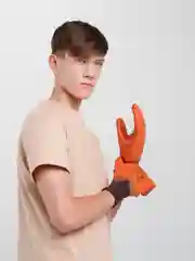 Горчичный перчатки