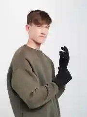 Черный перчатки мужские