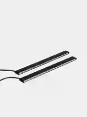 Дневные ходовые огни, LED - 18 штук, металаллический корпус, 192 мм, 12V, 2 штуки
