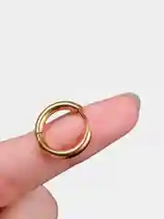 Золотой серьги-кольца унисекс, 4 цвета