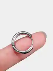 Серебряный серьги-кольца унисекс, 4 цвета