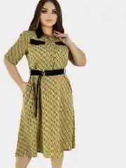 Горчичный платье женское, повседневное, вечернее, большой размер