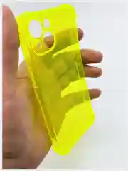 Желтый чехол для iPhone 11. 12/12PRO 13mini. 13. 13 ProMax 1.5mm Неоновый Цветной Плотный