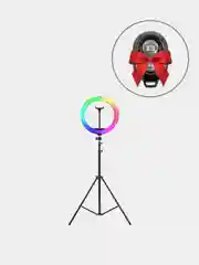 Кольцевая селфи лампа RGB 26 см