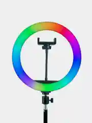 Кольцевая селфи лампа RGB 26 см