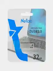 Серебряный флеш-накопитель Netac U326, USB 2.0, 8/16/32/64Gb