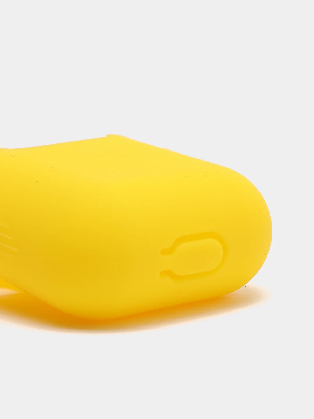 Голубой силиконовый чехол для Apple Airpods 1/2 с карабином аирподс