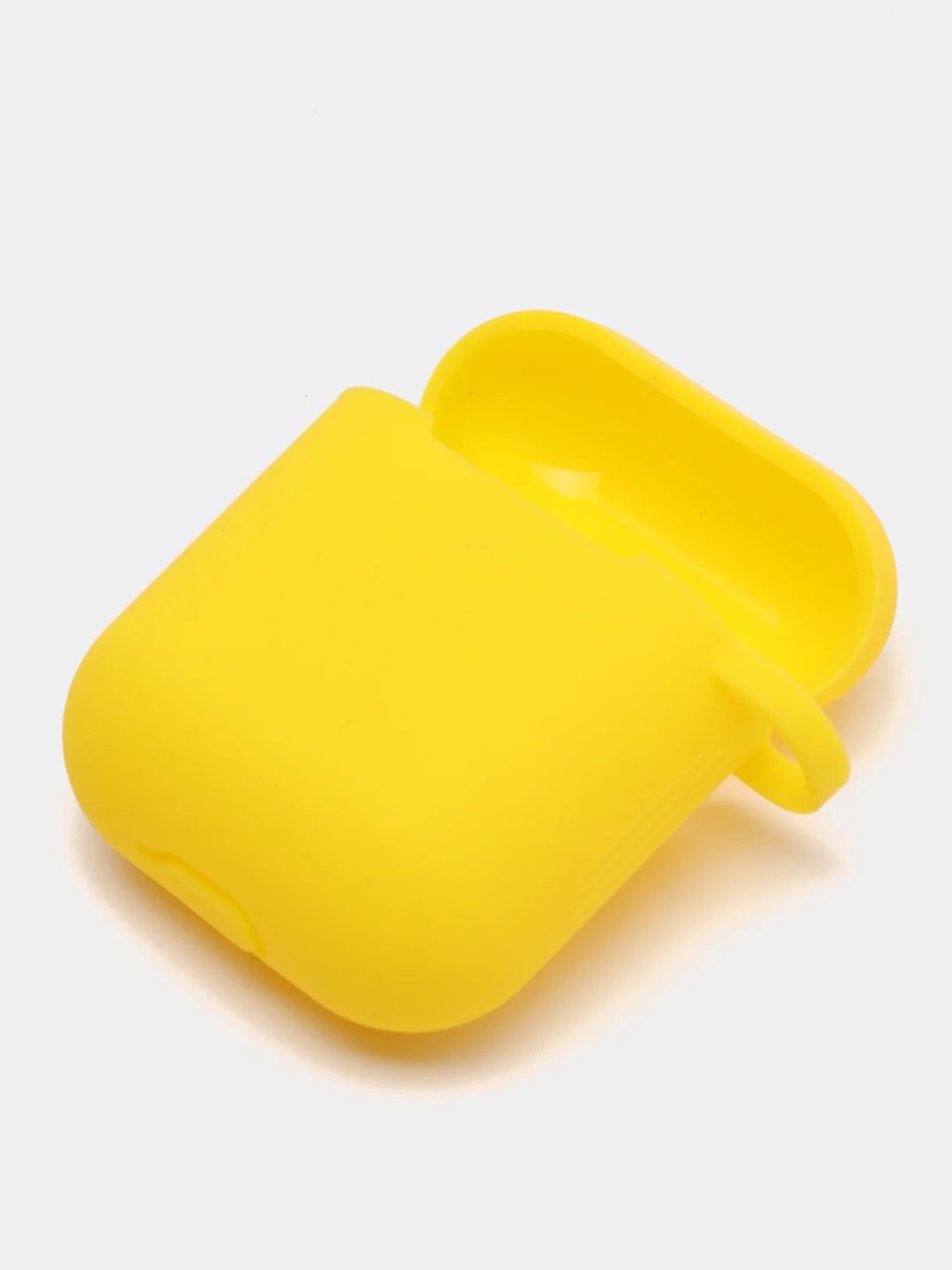 Голубой силиконовый чехол для Apple Airpods 1/2 с карабином аирподс