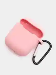 Конфетный силиконовый чехол для Apple Airpods 1/2 с карабином аирподс