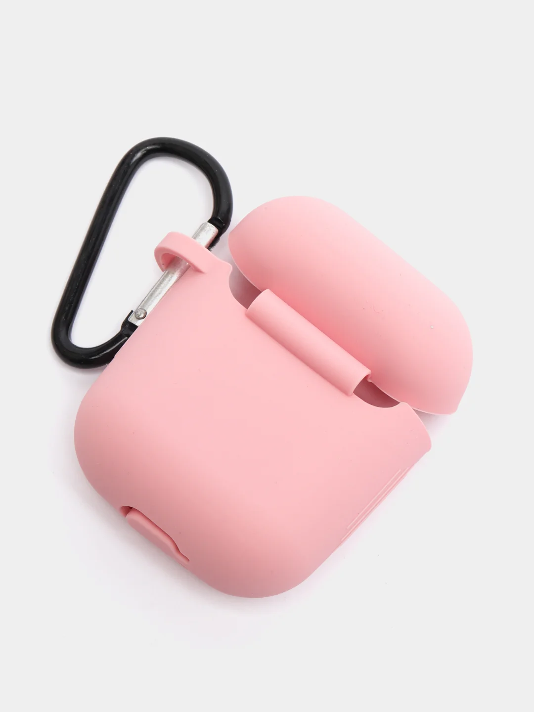 Конфетный силиконовый чехол для Apple Airpods 1/2 с карабином аирподс