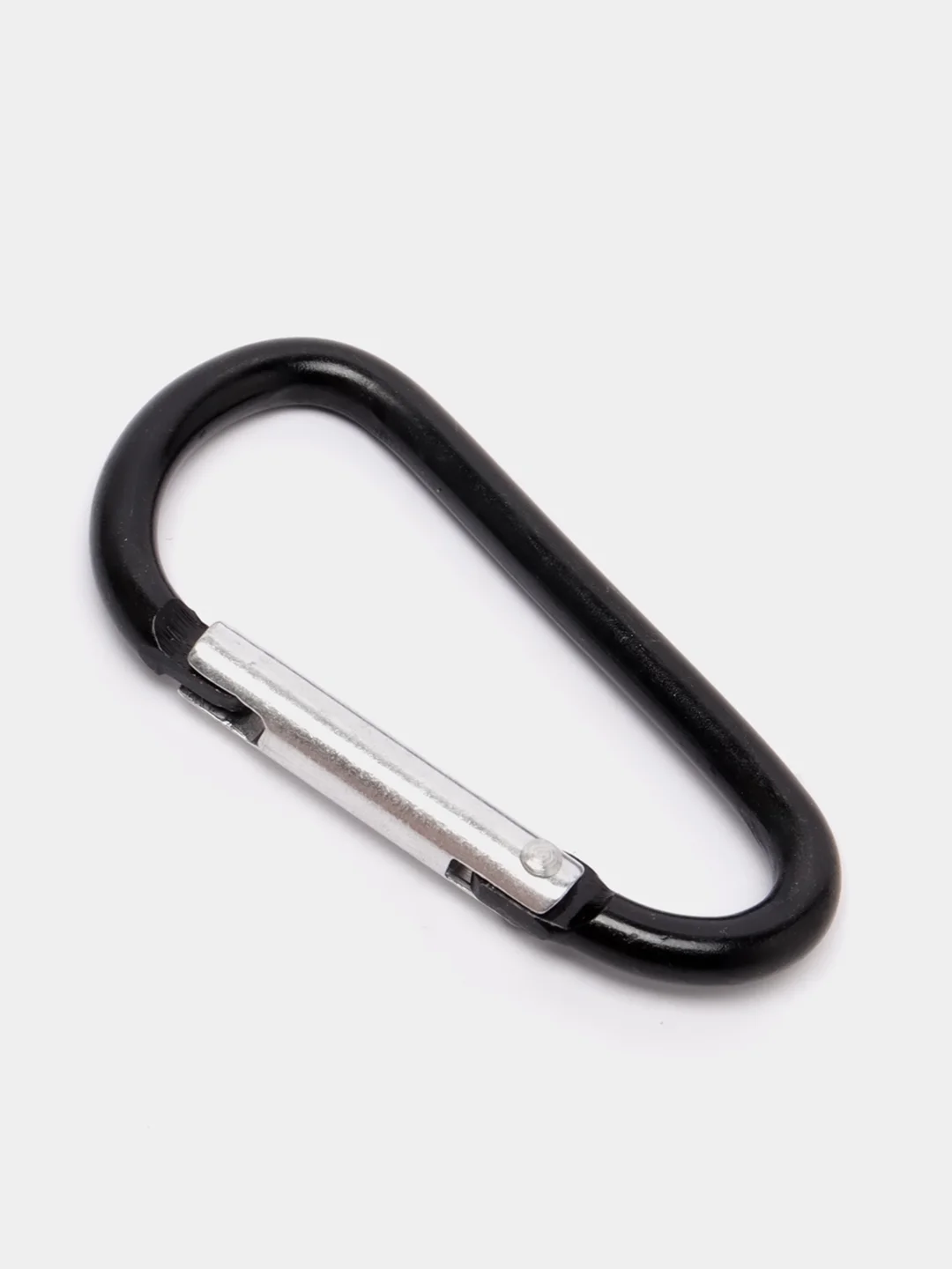 Черный силиконовый чехол для Apple Airpods 1/2 с карабином аирподс