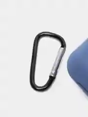 Темно-синий силиконовый чехол для Apple Airpods 1/2 с карабином аирподс