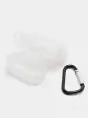 Прозрачный силиконовый чехол для Apple Airpods 1/2 с карабином аирподс