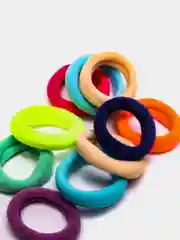 Бежевый меланж резинка