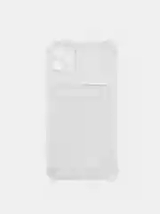 Прозрачный чехол с карманом для iPhone 11, 12, 13, Pro Max, прозрачный