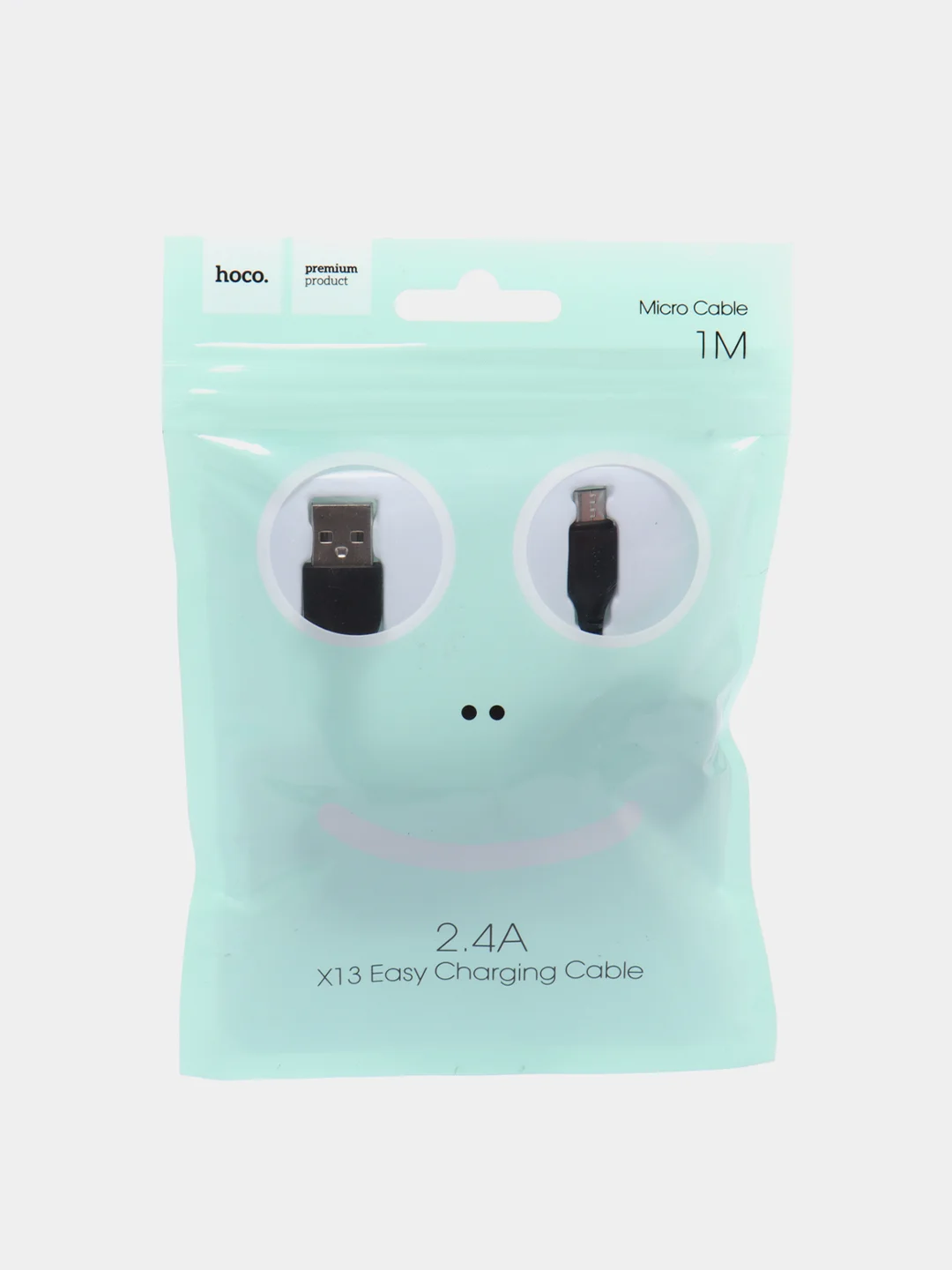Черный кабель зарядный Hoco X13 Micro-USB