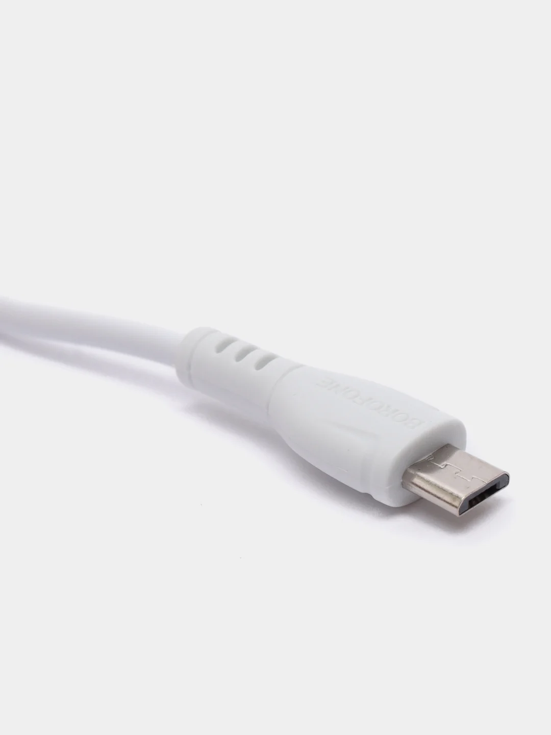 Белый кабель зарядный Borofone BX51 (до 3A, Type-C, MicroUSB, Lightning для Android и iPhone)