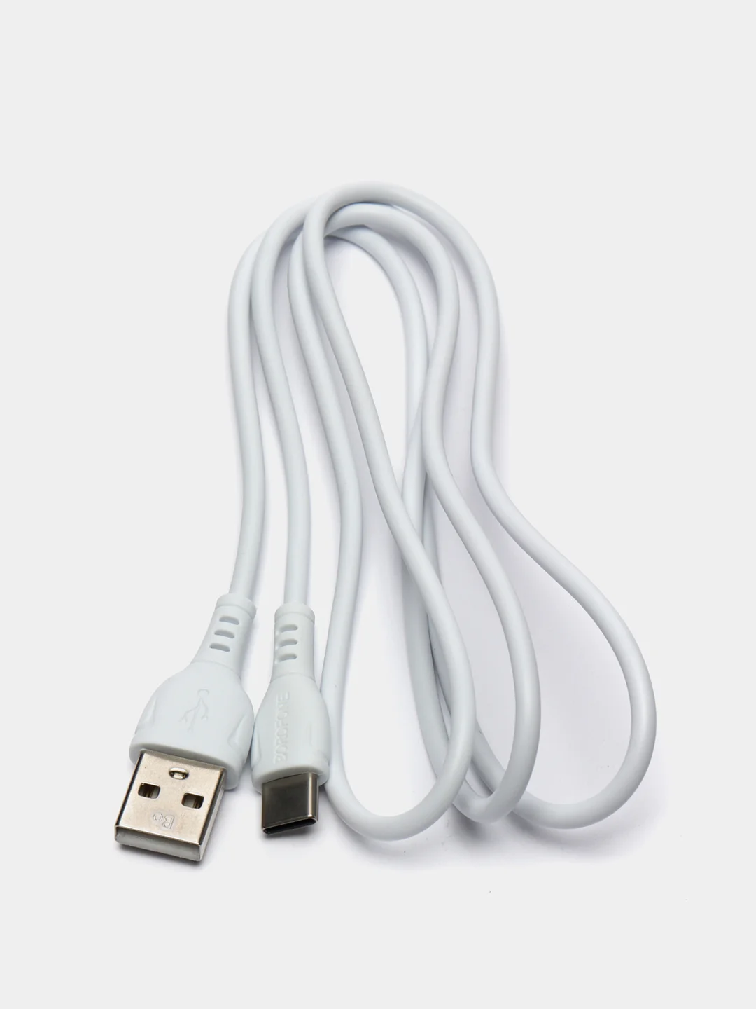 Белый кабель зарядный Borofone BX51 (до 3A, Type-C, MicroUSB, Lightning для Android и iPhone)