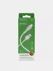 Белый кабель зарядный Borofone BX51 (до 3A, Type-C, MicroUSB, Lightning для Android и iPhone)