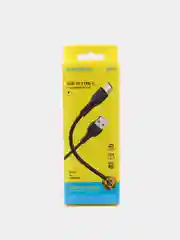 Черный кабель зарядный Borofone BX51 (до 3A, Type-C, MicroUSB, Lightning для Android и iPhone)