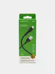 Черный кабель зарядный Borofone BX51 (до 3A, Type-C, MicroUSB, Lightning для Android и iPhone)