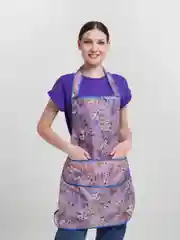 Алый фартук для кухни с цветным принтом, 90х70 см, подарок на день рождения