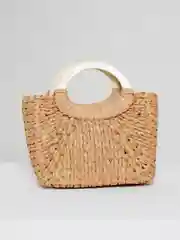 Коричневый соломенная сумка, пляжная сумка