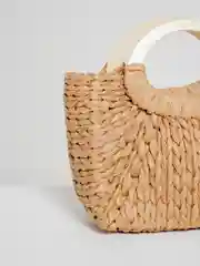 Коричневый соломенная сумка, пляжная сумка