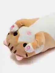 Коричневый мягкая игрушка-подушка "Кот батон", "Кот сосиска" 70 см