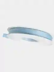 Голубой лента репсовая с люрексом, 1 см х 5 м