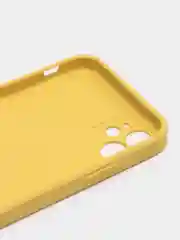 Лимонный чехол для iPhone 11, силиконовый, со стеклянной панелью