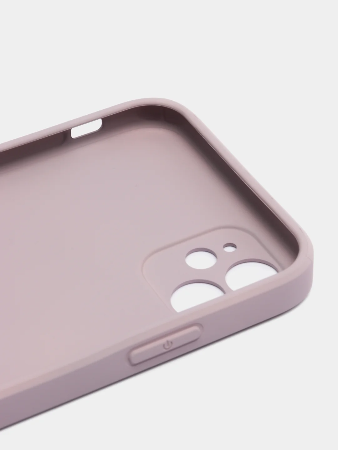 Бежевый меланж чехол для iPhone 11, силиконовый, со стеклянной панелью