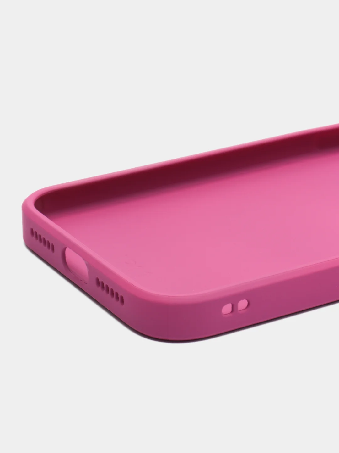 Тёмно-розовый чехол для iPhone 11, силиконовый, со стеклянной панелью