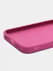 Тёмно-розовый чехол для iPhone 11, силиконовый, со стеклянной панелью