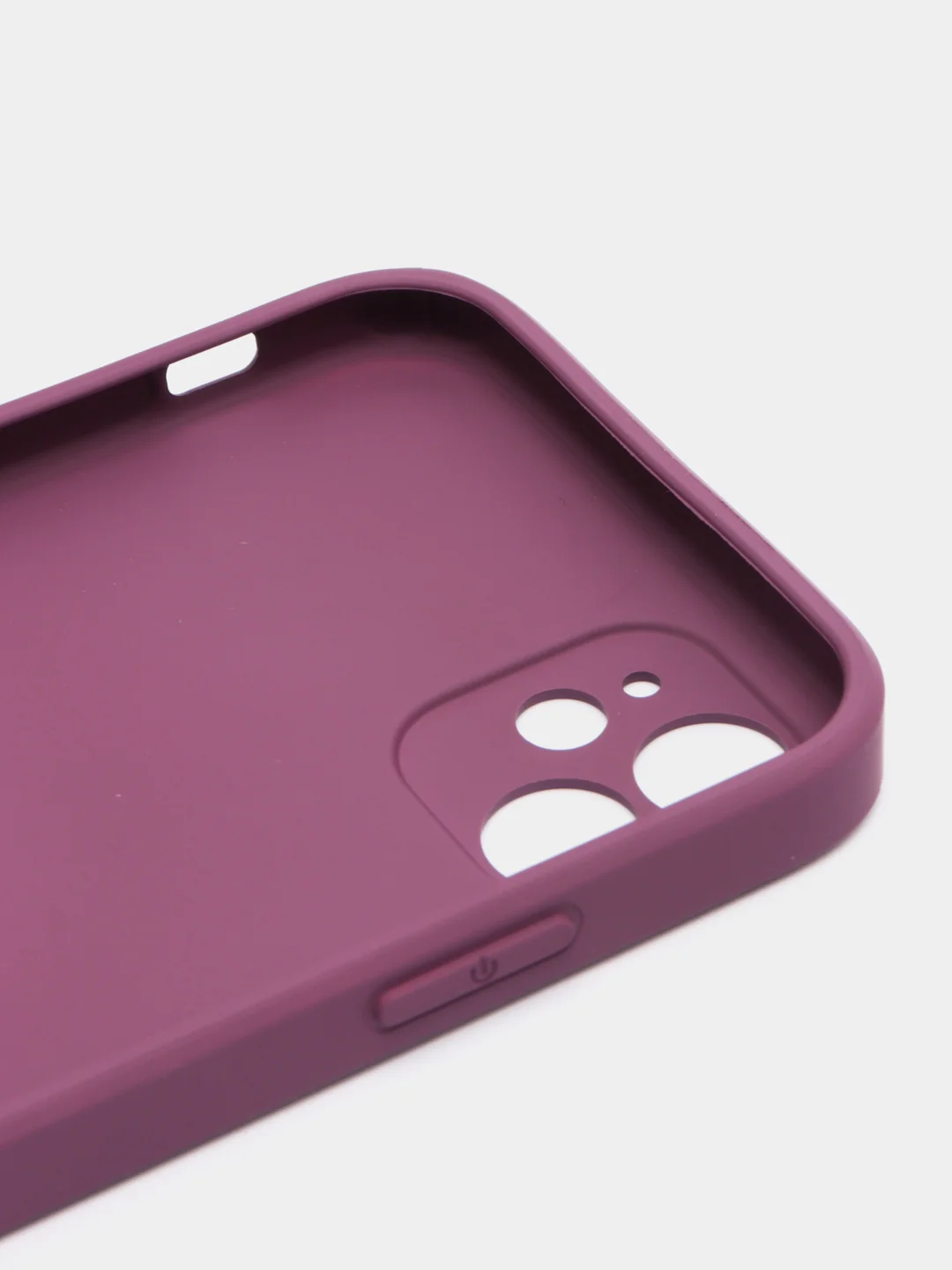 Пурпурный чехол для iPhone 11, силиконовый, со стеклянной панелью