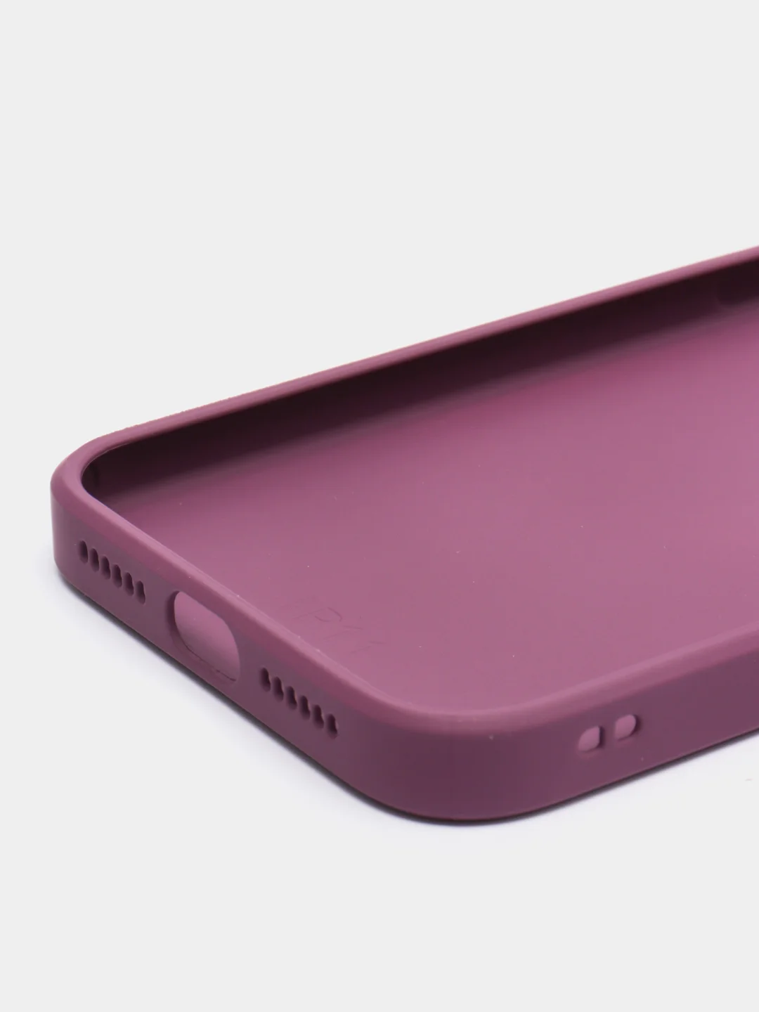 Пурпурный чехол для iPhone 11, силиконовый, со стеклянной панелью