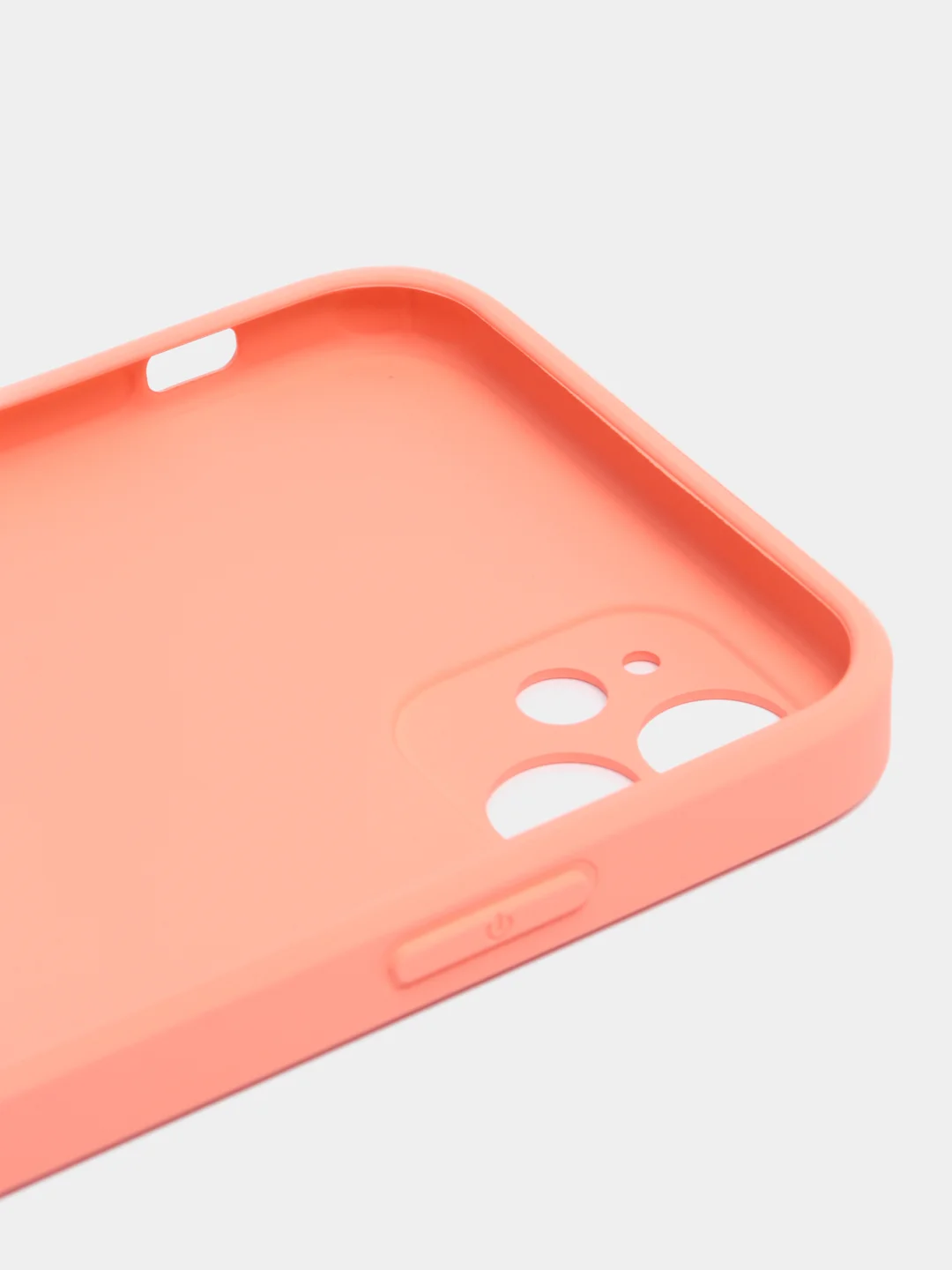 Оранжевый чехол для iPhone 11, силиконовый, со стеклянной панелью